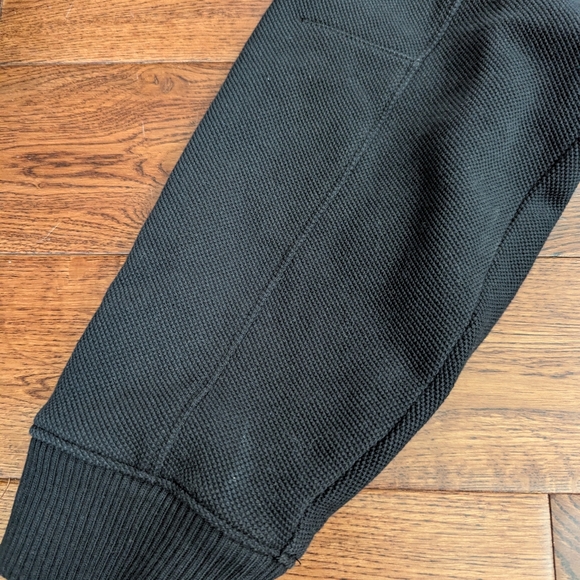 EU CALVIN KLEIN Black Knit Long Sleeve Zip Up Jacket Size Large - Picture 4 of 9